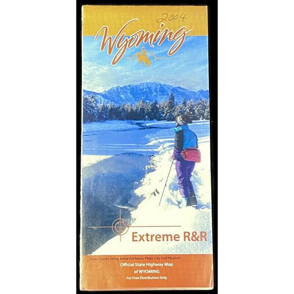 Wyoming 2004 Map Official State Travel Ephemera Trip Tourism Vacation Auto Atlas - Picture 3 of 4